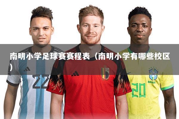 南明小学足球赛赛程表(南明小学有哪些校区)