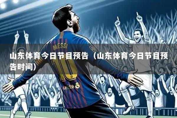 山东体育今日节目预告(山东体育今日节目预告时间)